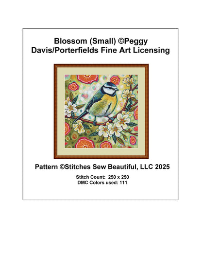 Blossom (Small) counted cross stitch pattern by Peggy Davis/Porterfields Fine Art Licensing