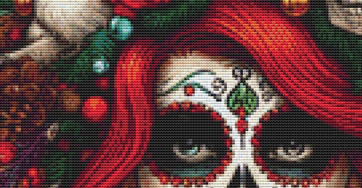 Santa's Favorite Ho counted cross stitch pattern by Designsaty.pik