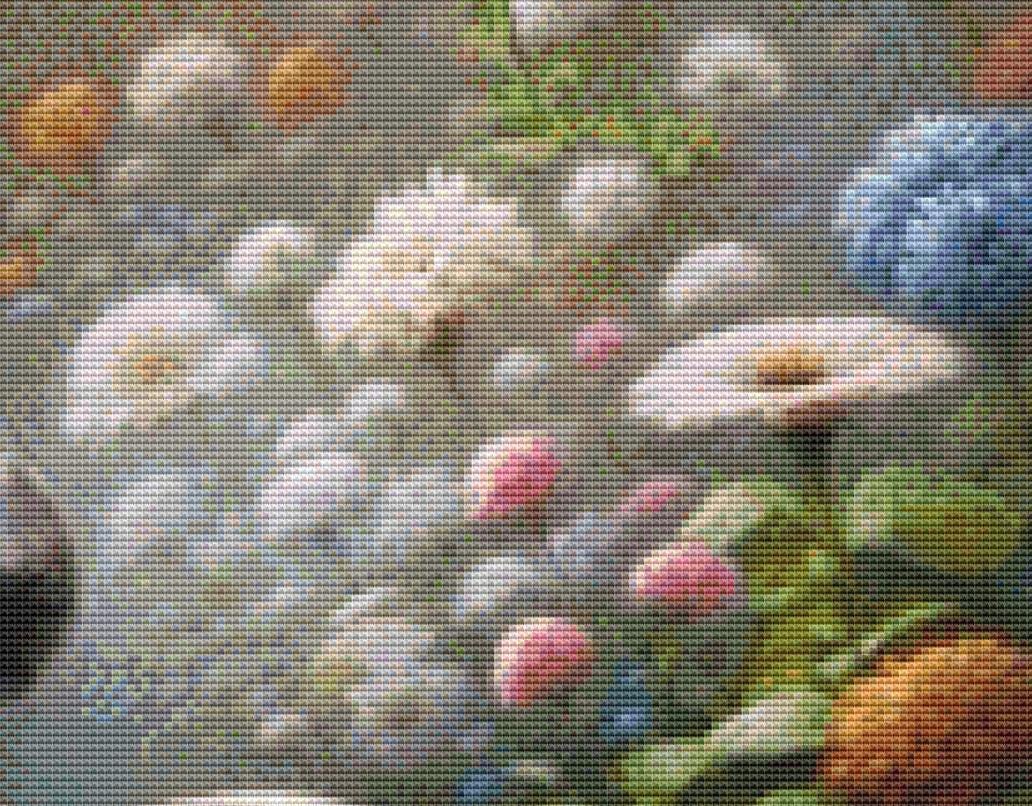 Who Says You Can't Teach an Old Dog New Tricks counted cross stitch pattern by Ingrid Jean AI Art