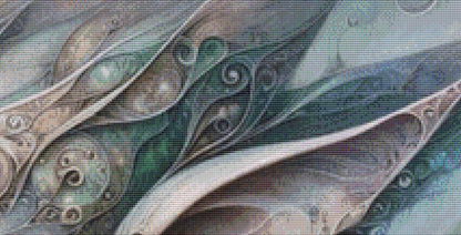 Ethereal Fairy Elida counted cross stitch pattern by Ingrid Jean AI Art