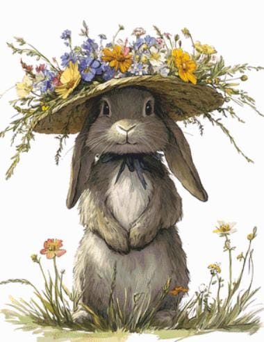 Petals and Paws counted cross stitch pattern by The Art Revivalist