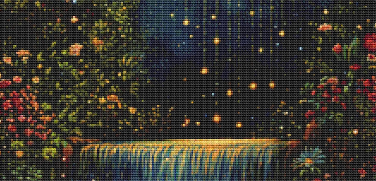 Garden of Moonlight Healing counted cross stitch pattern by IllustNation