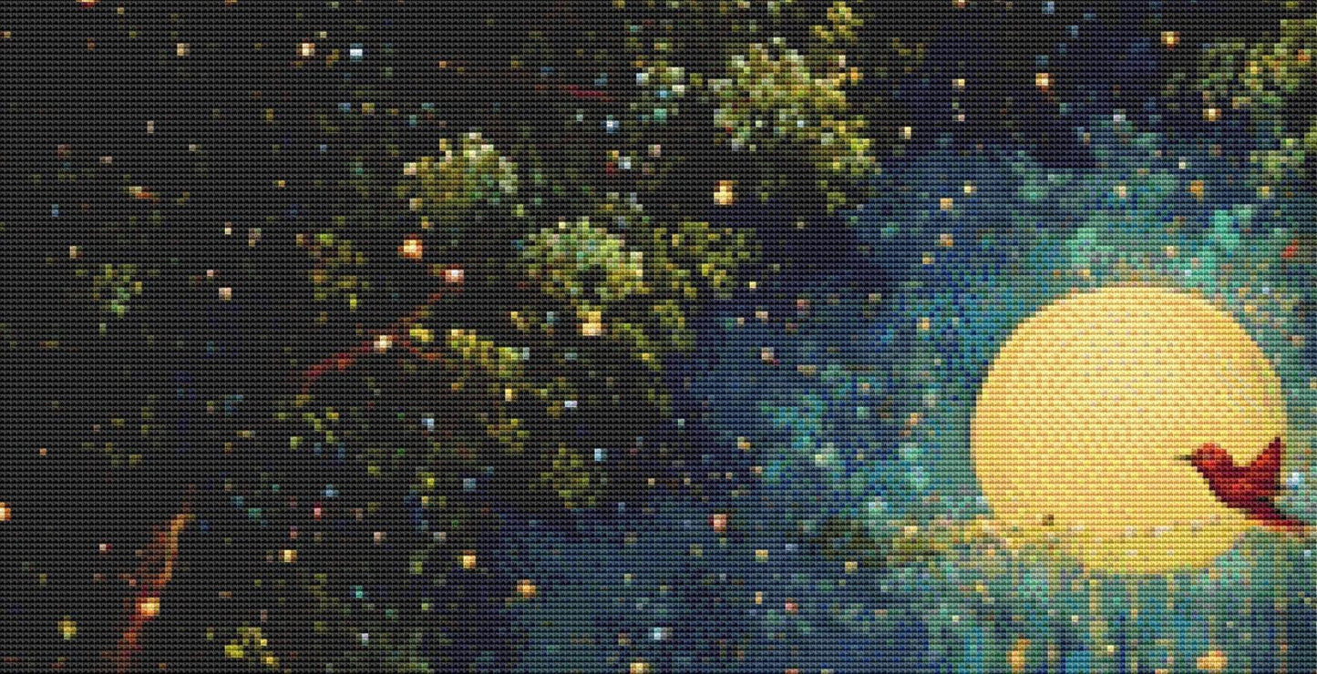 Garden of Moonlight Healing counted cross stitch pattern by IllustNation