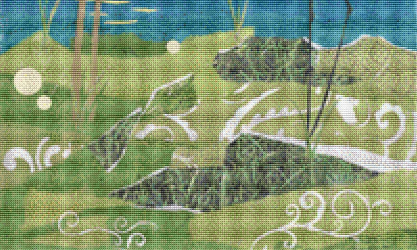 Day Break counted cross stitch pattern by Jennifer Peck/Ansada Art Licensing Group, LLC