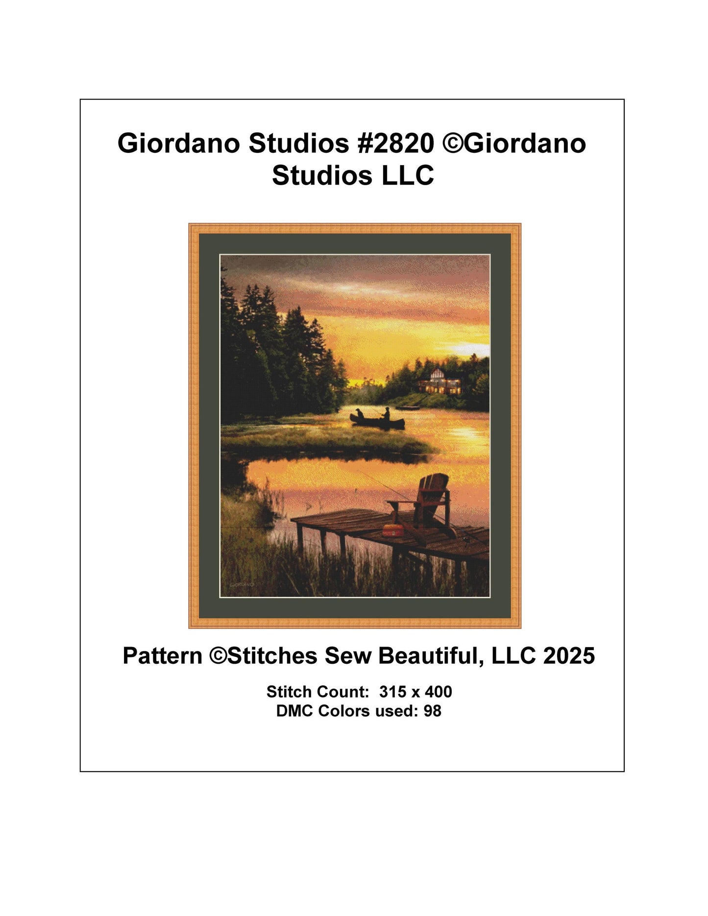 Giordano Studios #2820 counted cross stitch pattern by Giordano Studios LLC