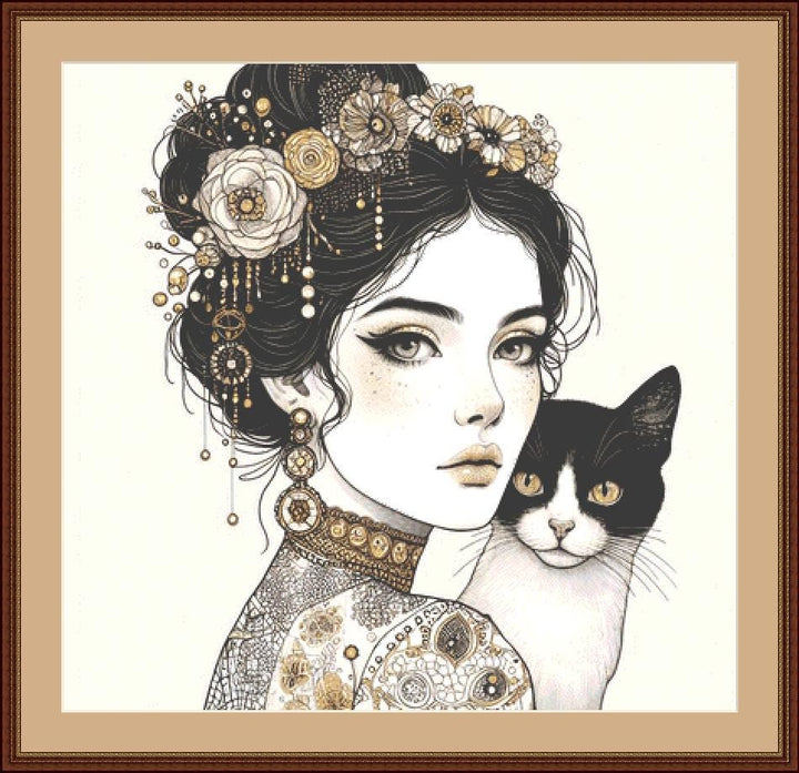 Kaitlyn counted cross stitch pattern by Ana Dias