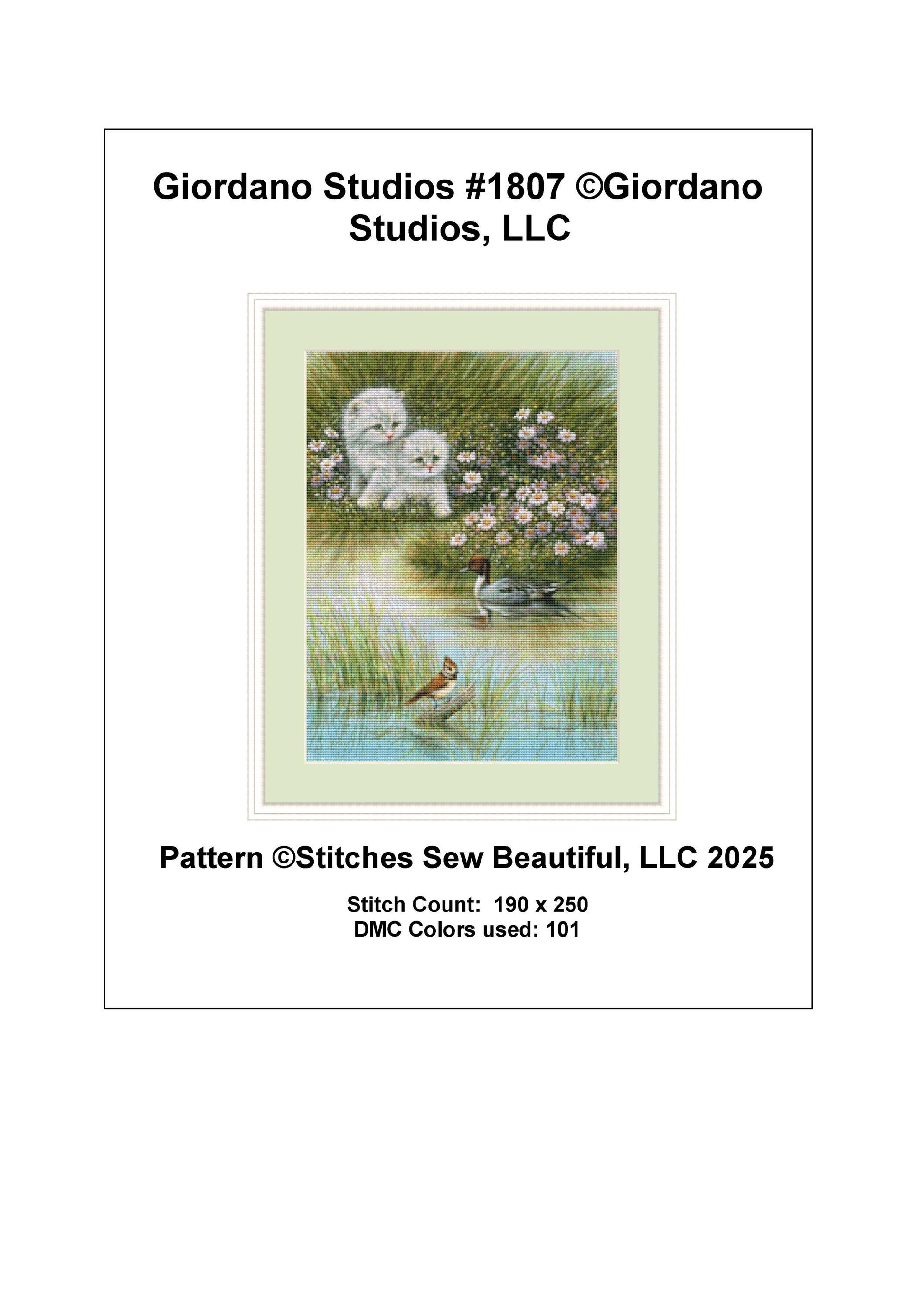Giordano Studios #1807 (Small) counted cross stitch pattern  by Giordano Studios, LLC