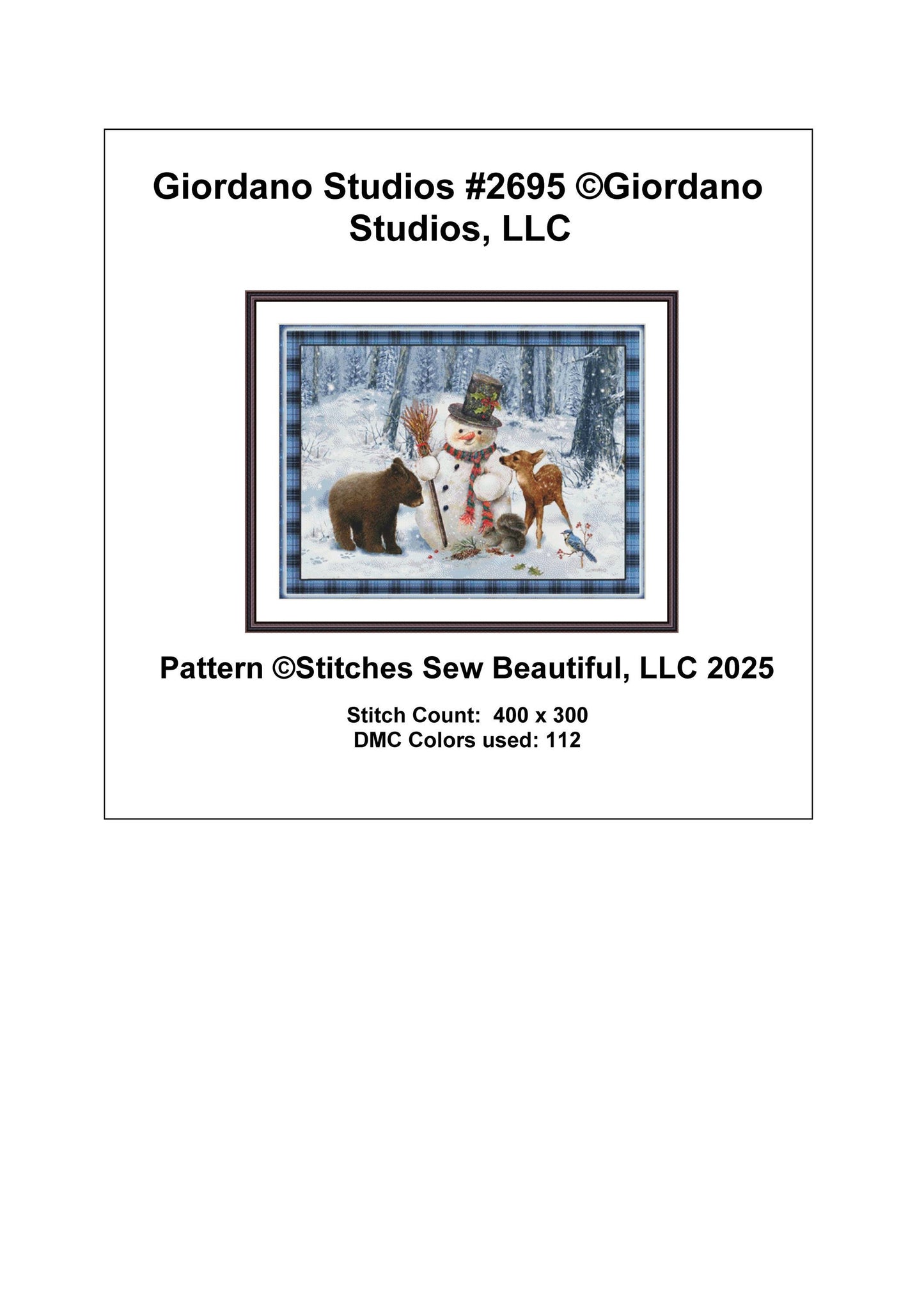 Giordano Studios #2695 counted cross stitch pattern by Giordano Studios, LLC