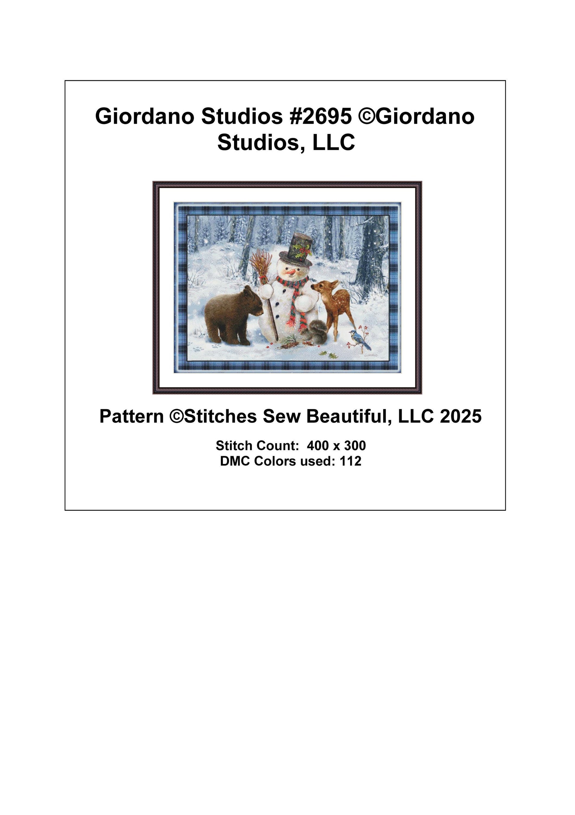 Giordano Studios #2695 counted cross stitch pattern by Giordano Studios, LLC