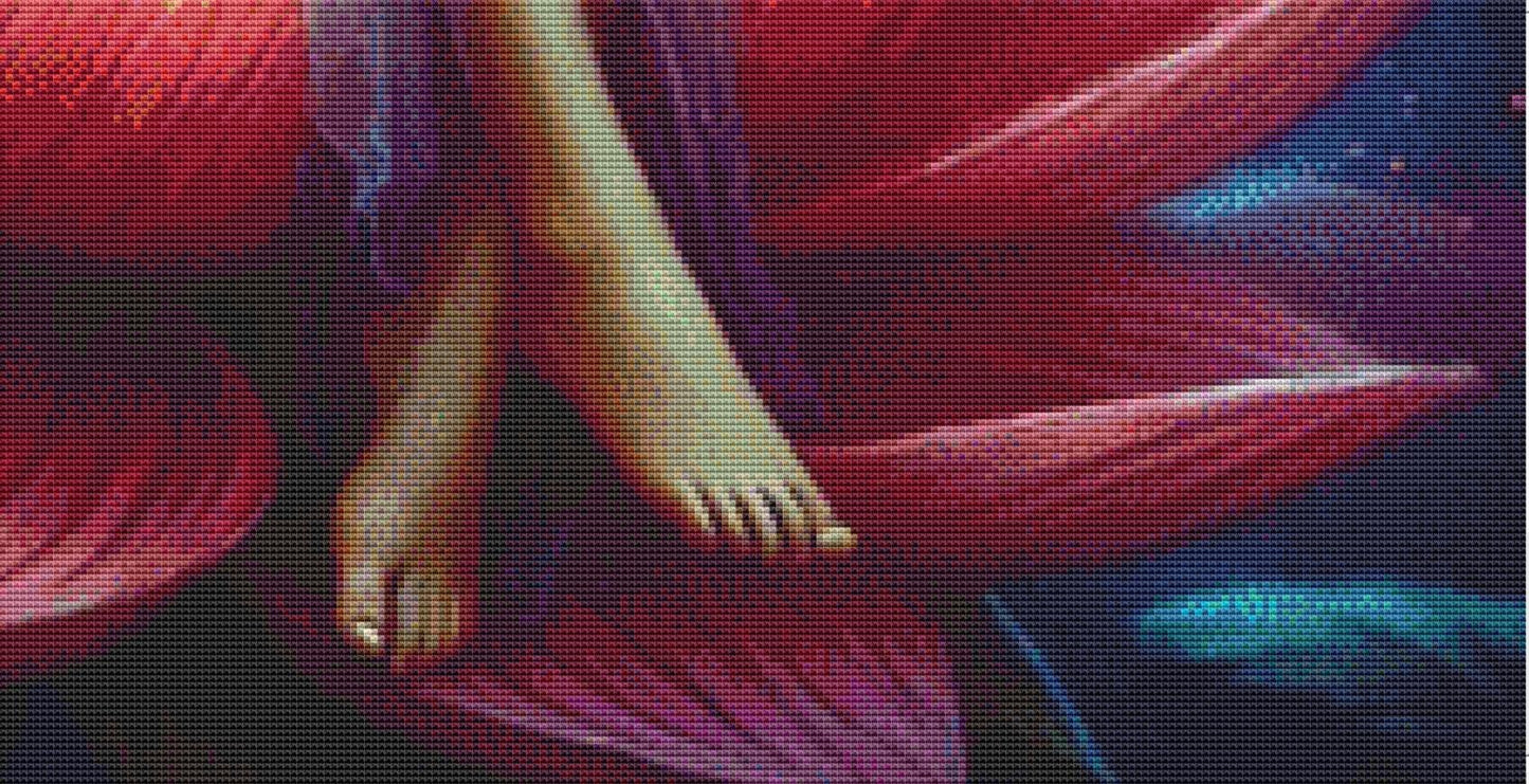 The Fairy's Sleep counted cross stitch pattern by Eder Jose Rosa