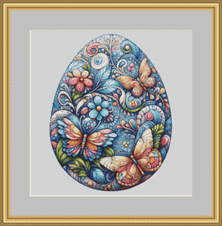 Easter Egg Mandala ©Adobe Ext. License cross stitch pattern by StitchesSewBeautiful, LLC.