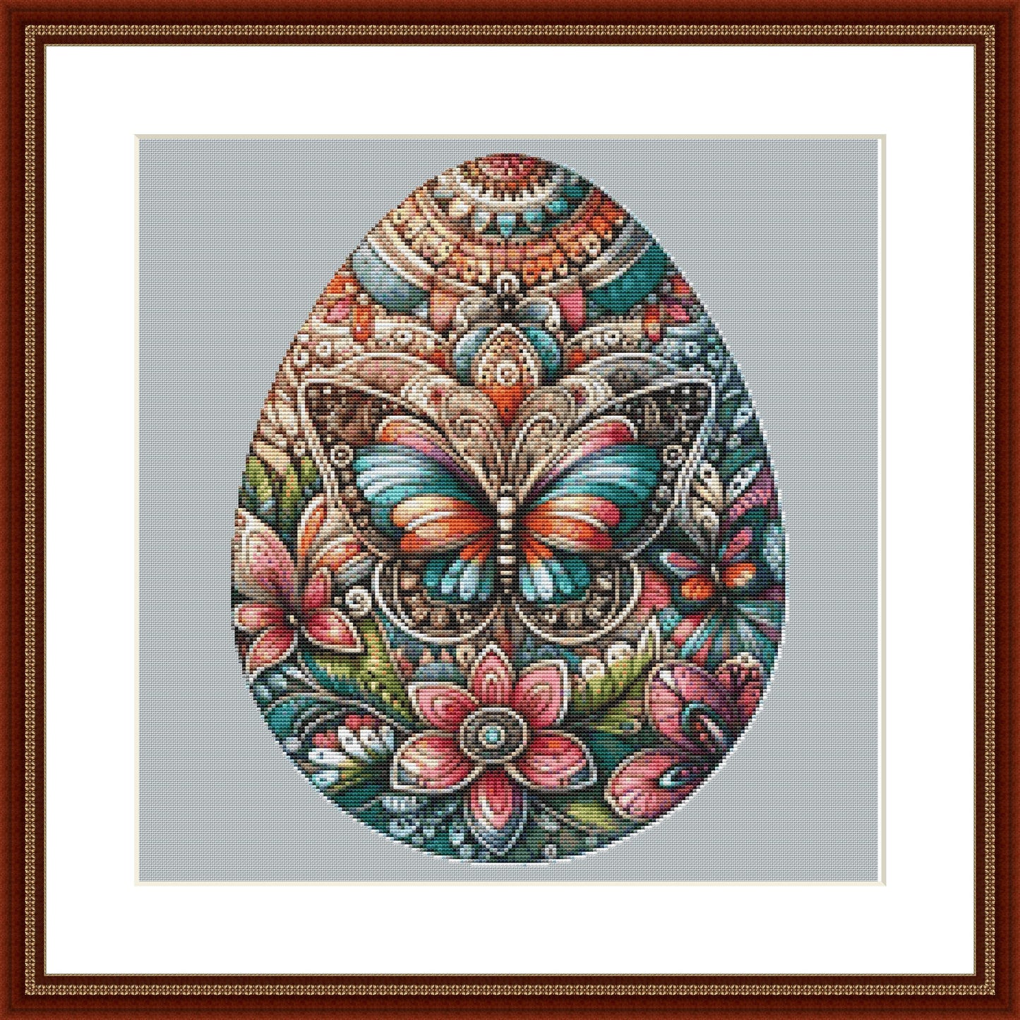 Easter Egg Mandala 3 counted cross stitch pattern by ©Adobe Ext License
