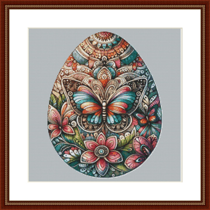 Easter Egg Mandala 3 counted cross stitch pattern by ©Adobe Ext License
