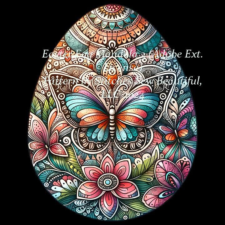 Easter Egg Mandala 3 counted cross stitch pattern by ©Adobe Ext License