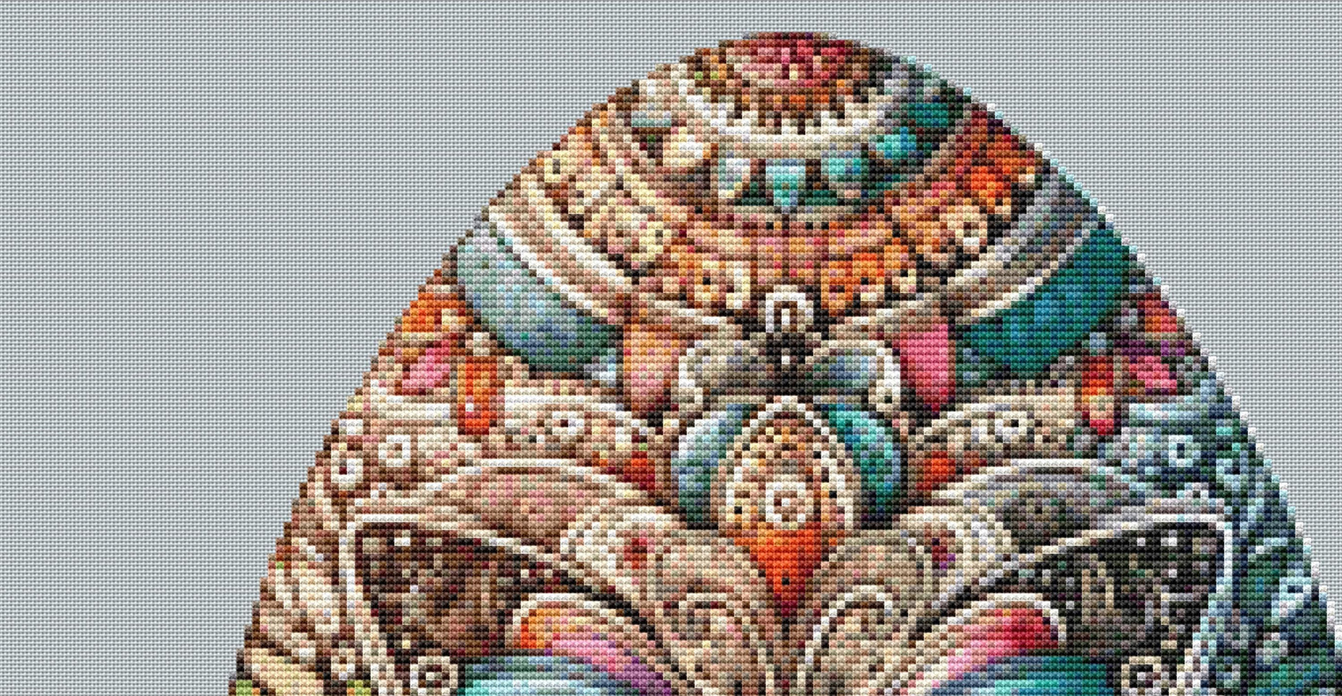 Easter Egg Mandala 3 counted cross stitch pattern by ©Adobe Ext License