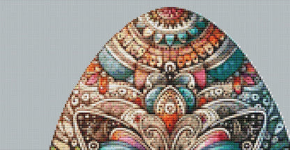 Easter Egg Mandala 3 counted cross stitch pattern by ©Adobe Ext License