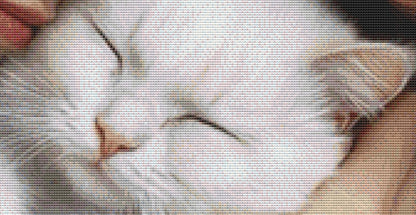 Whiskers counted cross stitch pattern by Ingrid Jean AI Art