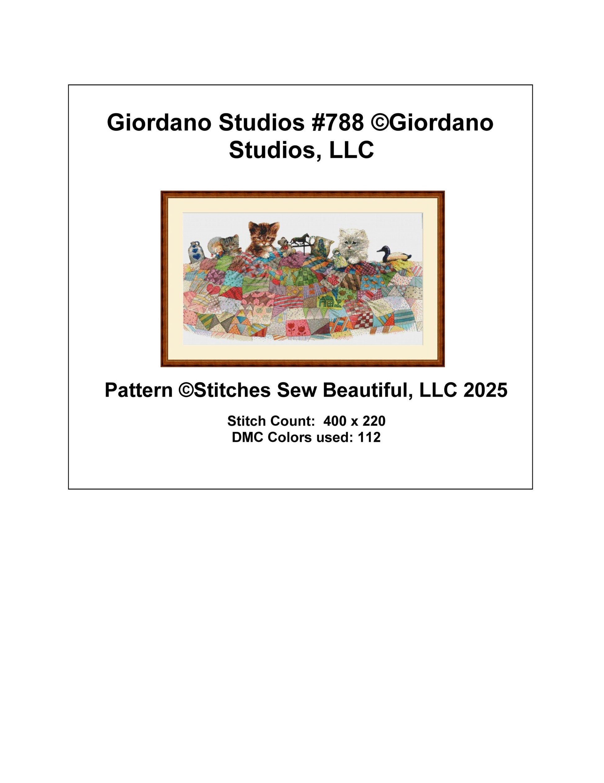 Giordano Studios 788 counted cross stitch pattern by Giordano Studios, LLC