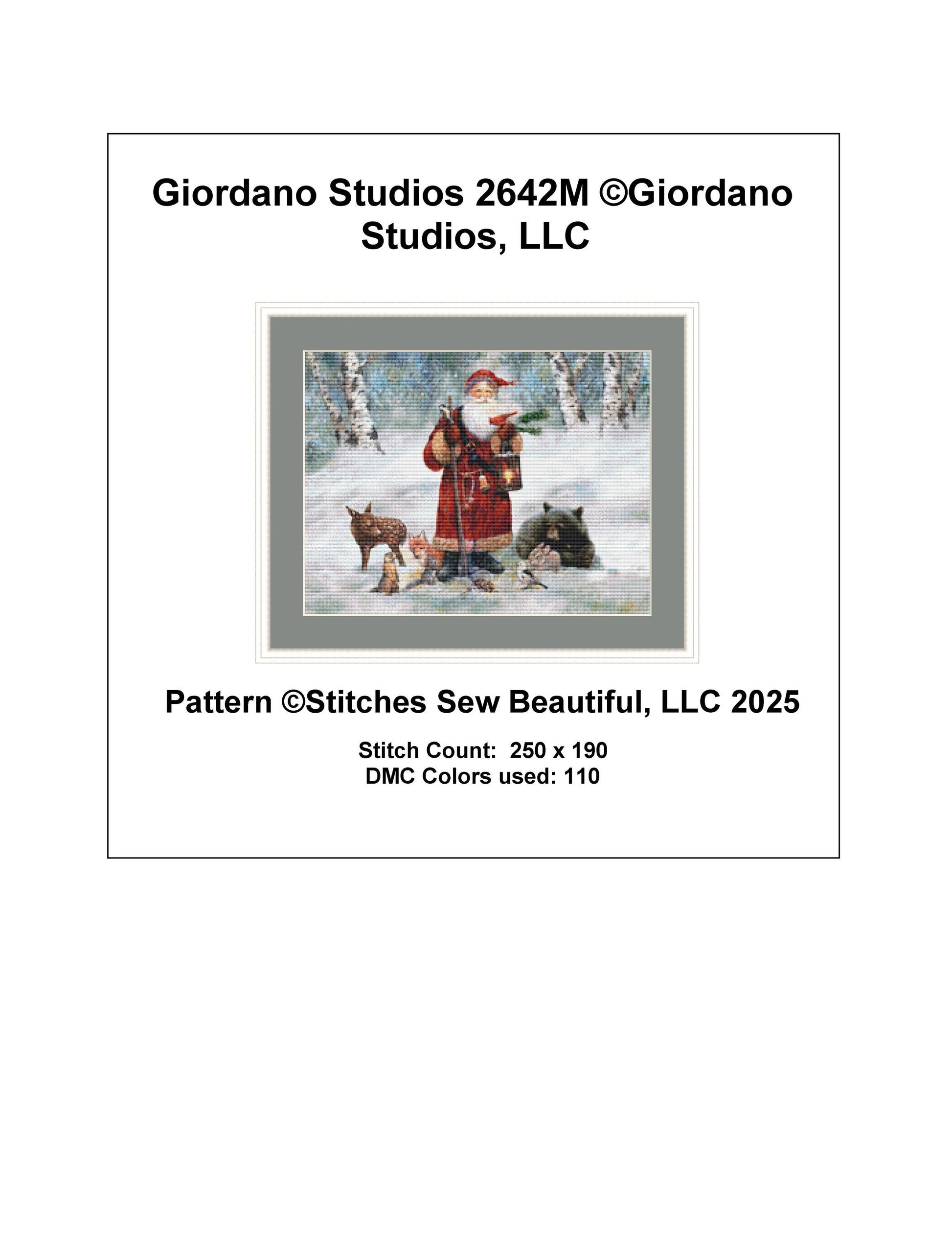 Giordano Studios 2642M (Small) counted cross stitch pattern by Giordano Studios, LLC