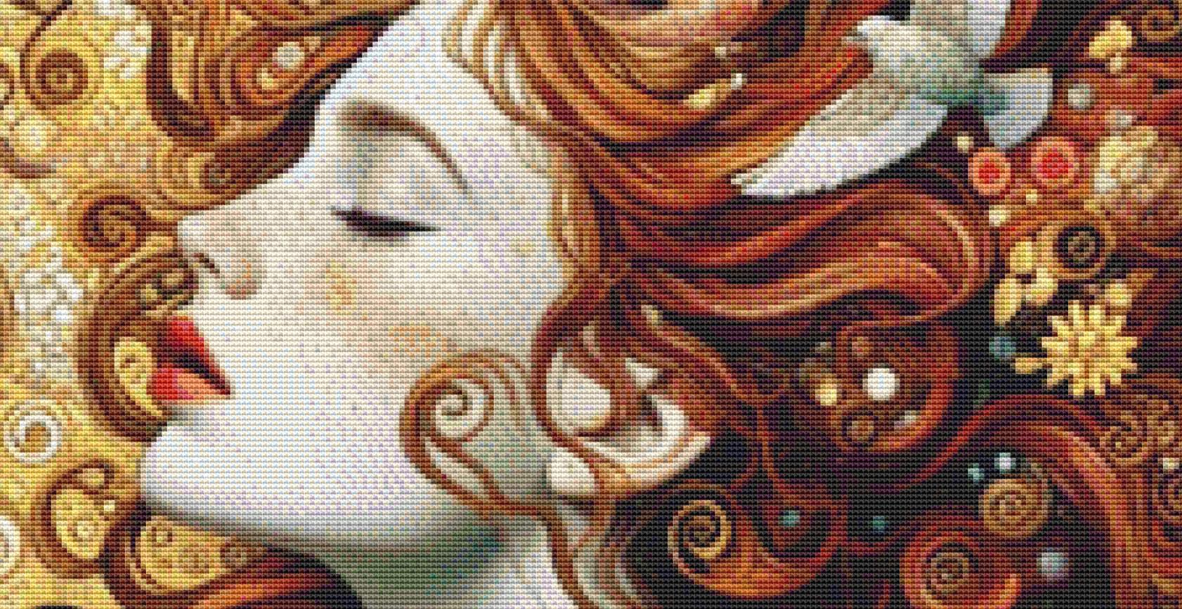 Mother Earth counted cross stitch pattern by Ana Dias