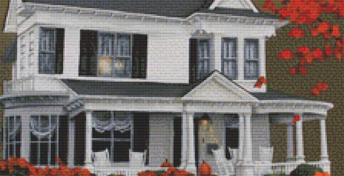 Front Row Seats at Wingate Place counted cross stitch pattern by Catherine Holman/Ansada Art Licensing Group, LLC