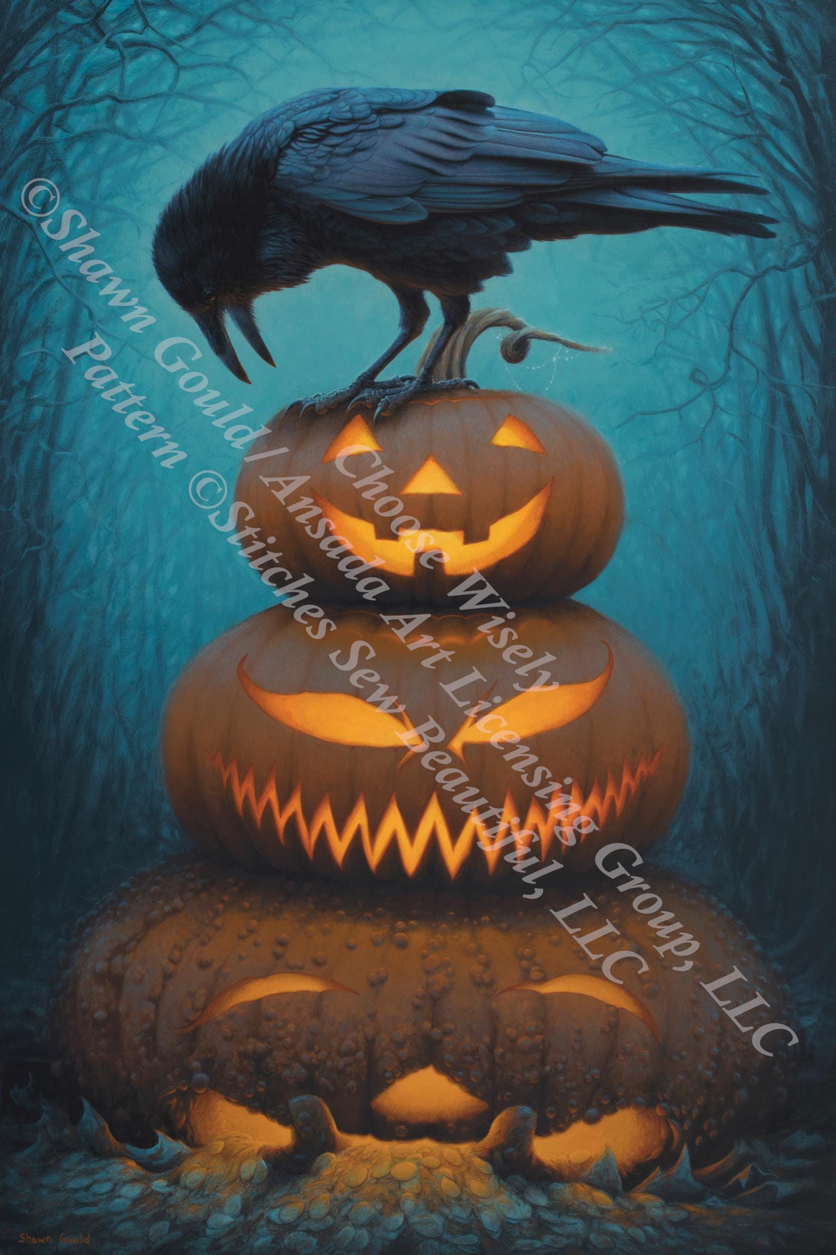 Choose Wisely (Small) counted cross stitch pattern by Shawn Gould/Ansada Art Licensing Group, LLC