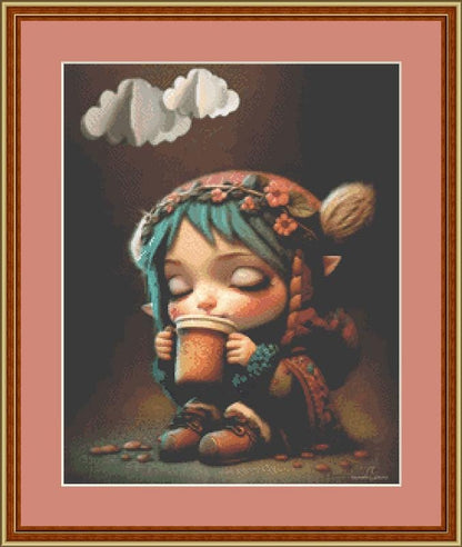 Coffee (Small) counted cross stitch pattern by Tammy L. Gross