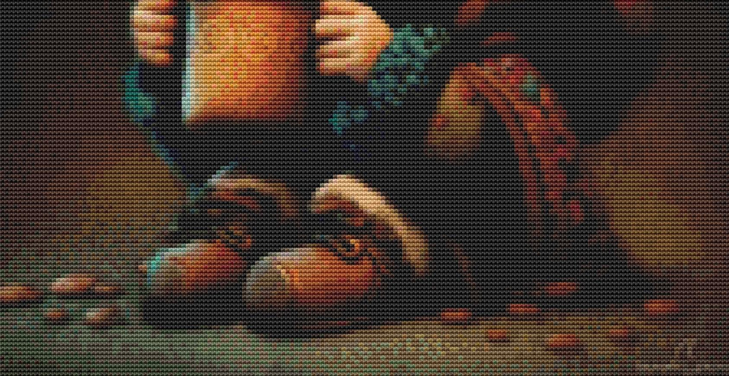 Coffee (Small) counted cross stitch pattern by Tammy L. Gross
