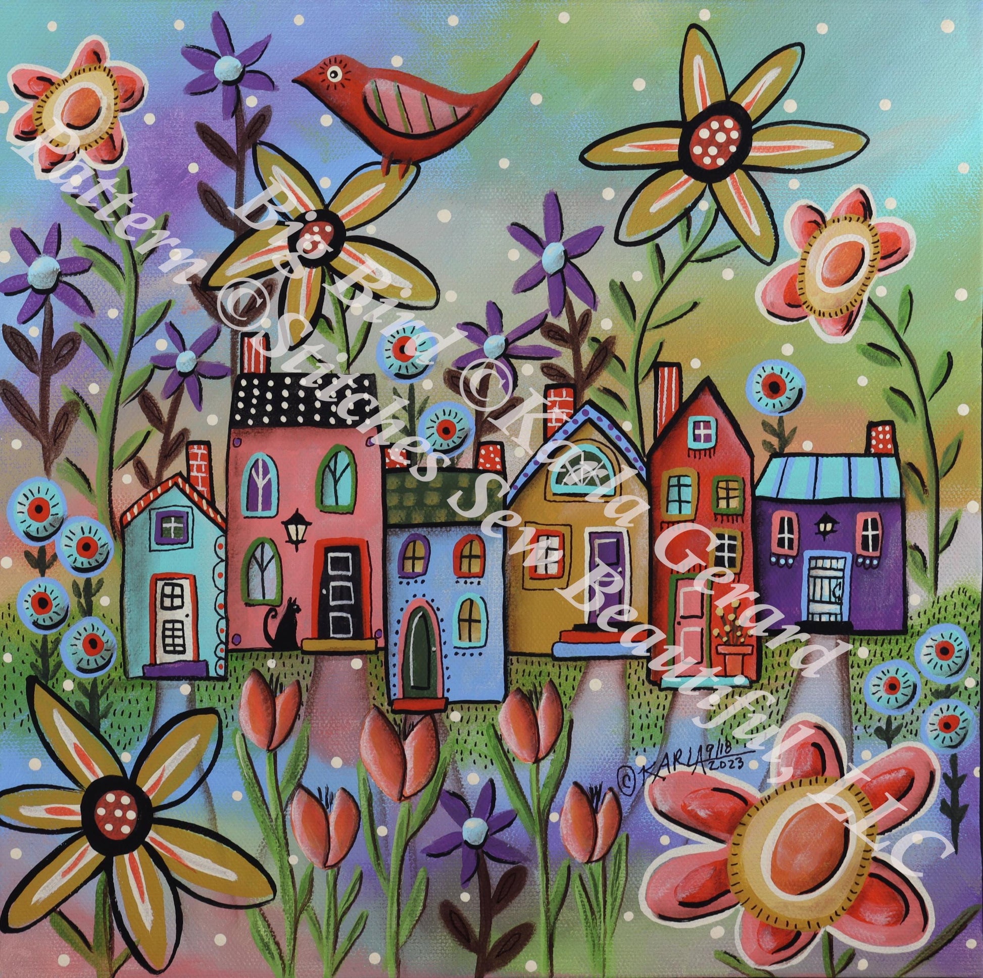 Big Bird (Small) counted cross stitch pattern by Karla Gerard