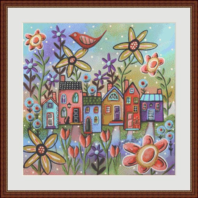 Big Bird (Small) counted cross stitch pattern by Karla Gerard