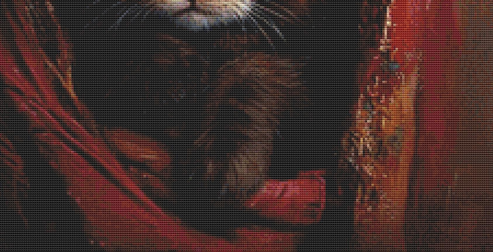 Pawfection counted cross stitch pattern by Ingrid Jean AI Art