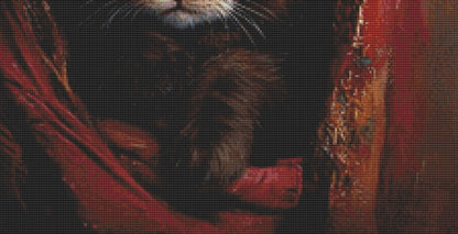 Pawfection counted cross stitch pattern by Ingrid Jean AI Art