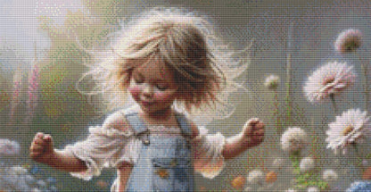 Who Says You Can't Teach an Old Dog New Tricks (Small) counted cross stitch pattern by Ingrid Jean AI Art