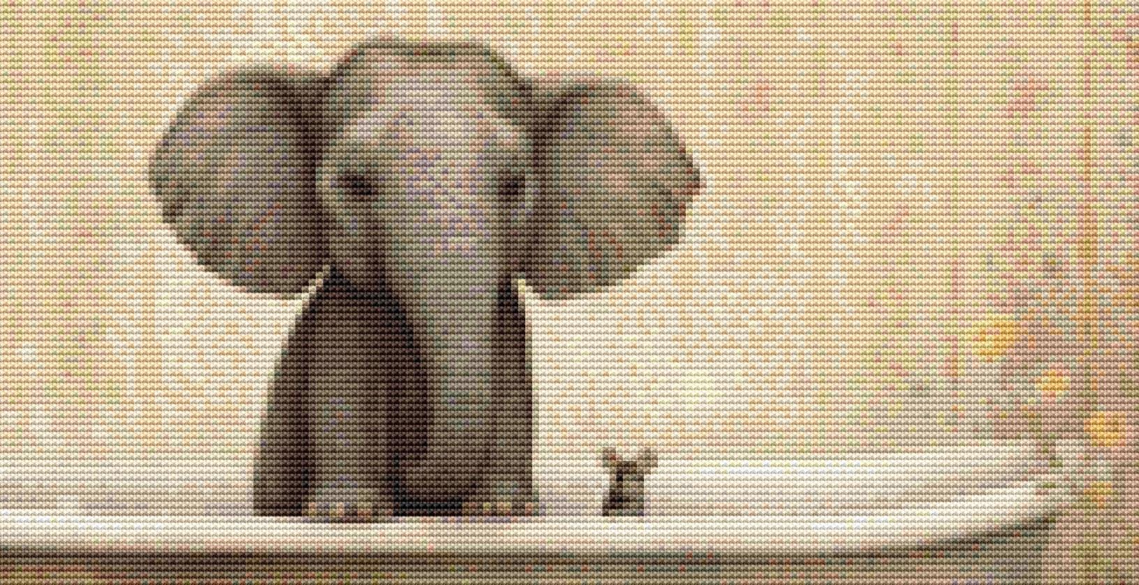Bath Time (Small) counted cross stitch pattern by Tammy L. Gross