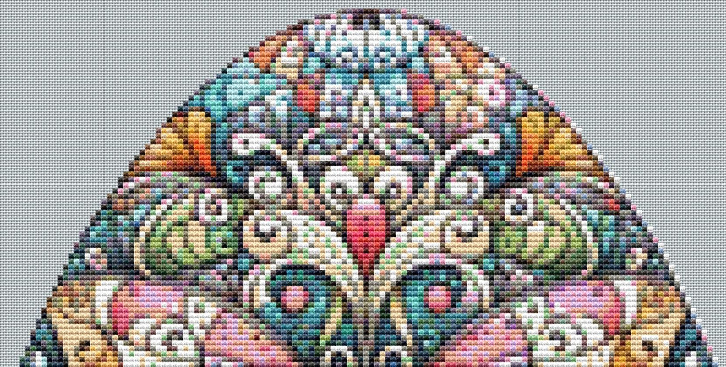 Easter Egg Mandala 2 counted cross stitch pattern by ©Adobe Ext License