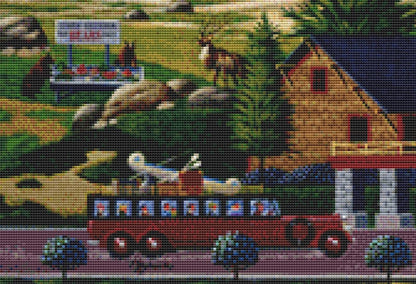 Old Faithful counted cross stitch pattern by Heronim/Ansada Art Licensing Group, LLC
