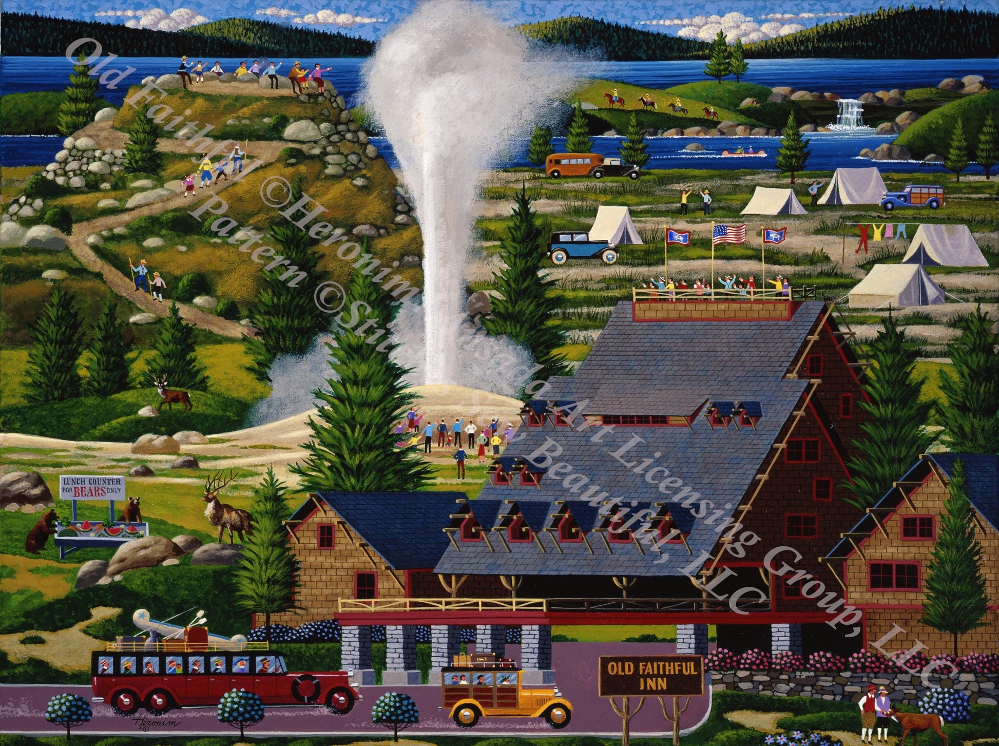 Old Faithful counted cross stitch pattern by Heronim/Ansada Art Licensing Group, LLC