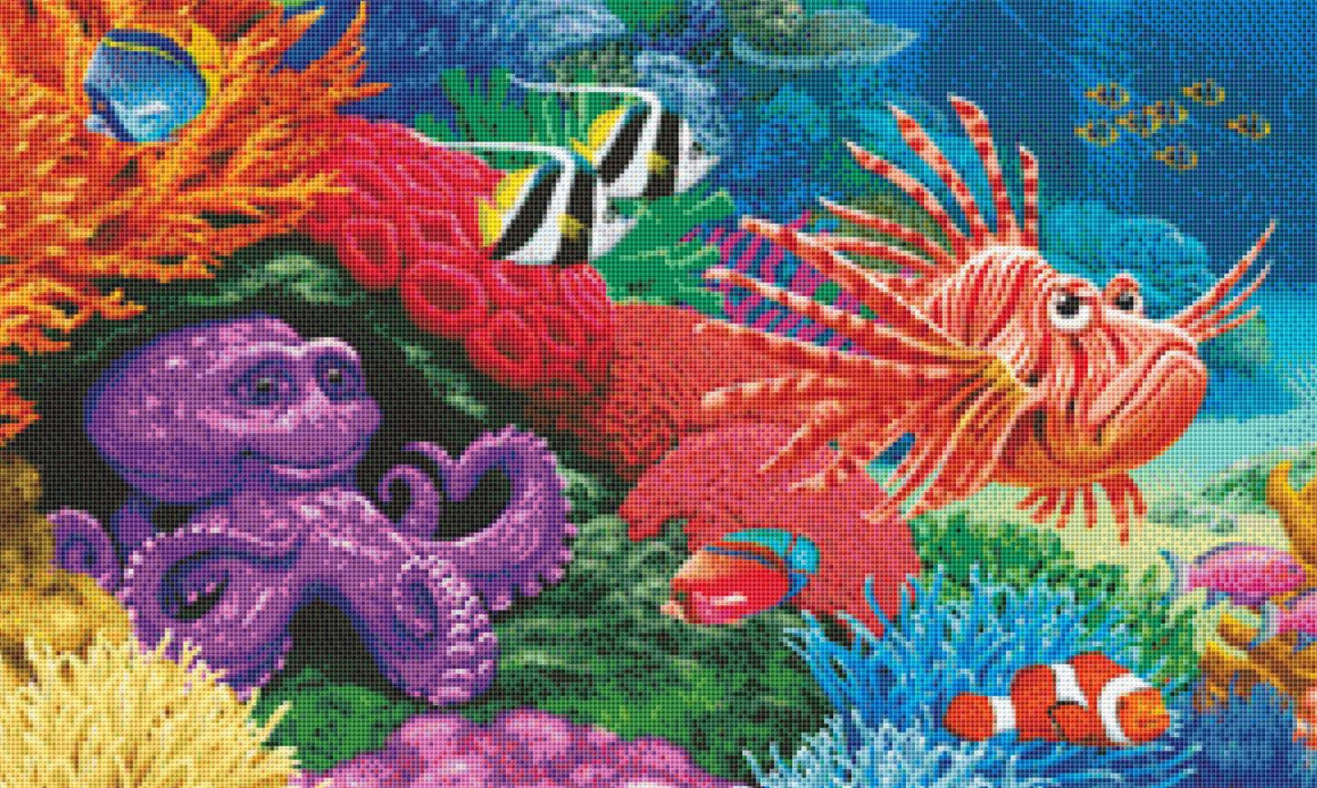 Ocean Reef 55109 (Max Size/Color) counted cross stitch pattern by Cobble Hill Puzzle Company/Ansada Art Licensing Group,LLC
