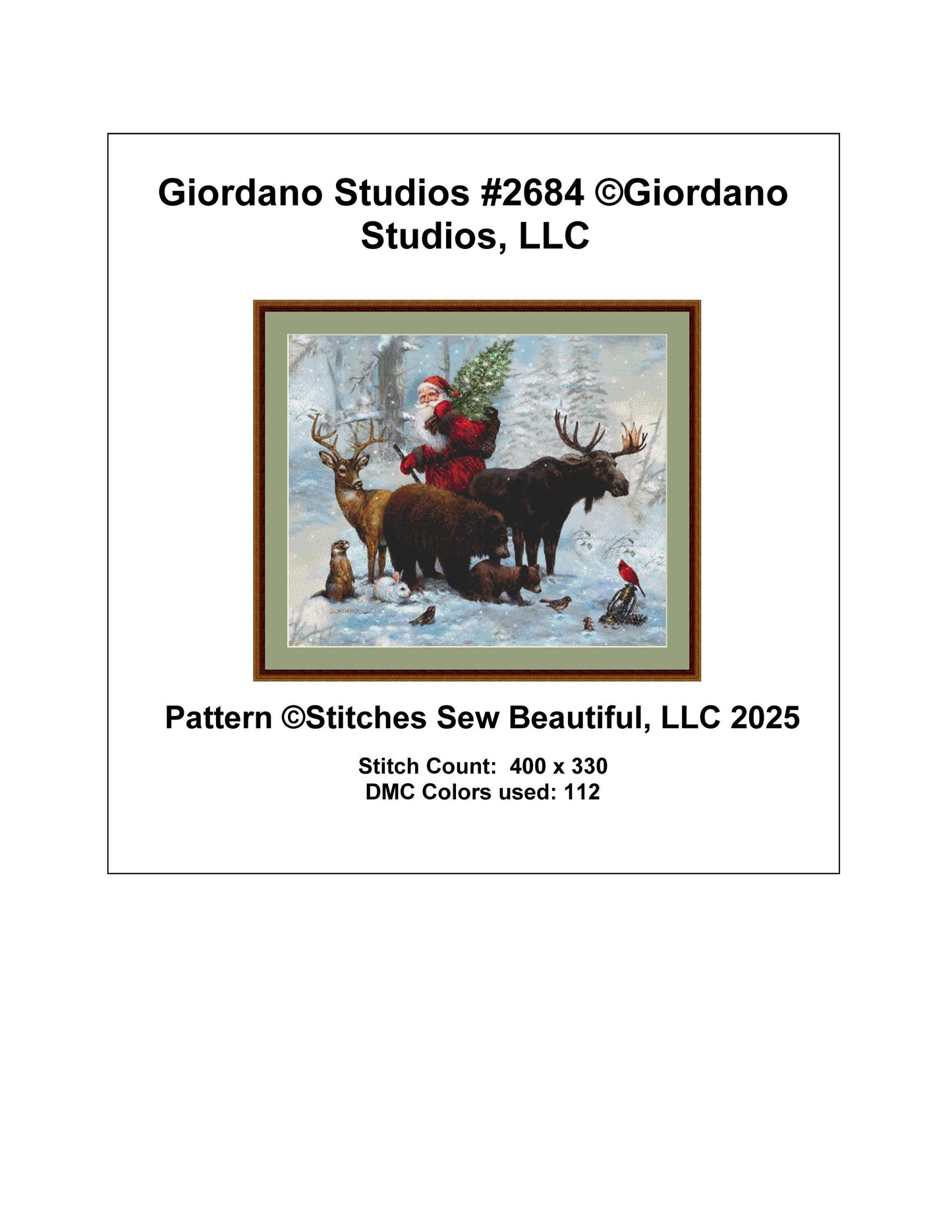 Giordano Studios 2684 counted cross stitch pattern by Giordano Studios, LLC