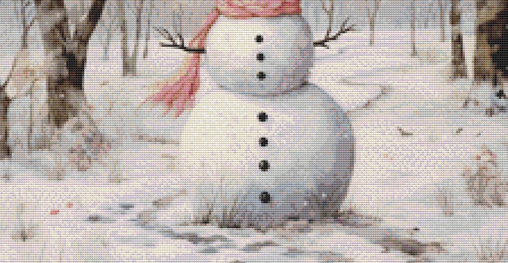 Let it Snow (Small) coutned cross stitch pattern by Liededrom