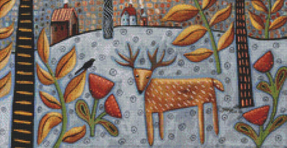 Deer and Bird 1 (Small) counted cross stitch pattern by Karla Gerard