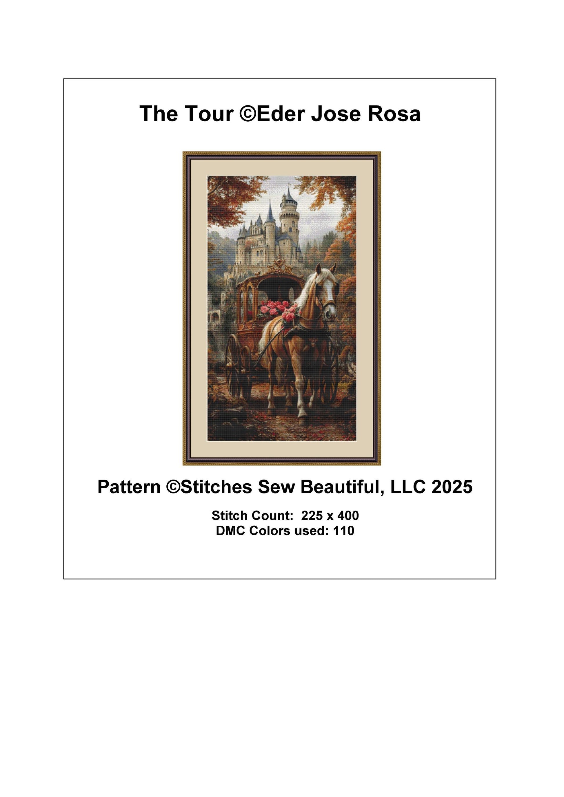 The Tour counted cross stitch pattern by Eder Jose Rosa