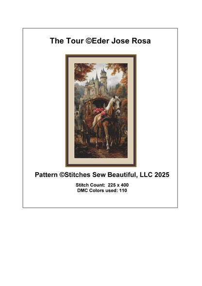 The Tour counted cross stitch pattern by Eder Jose Rosa