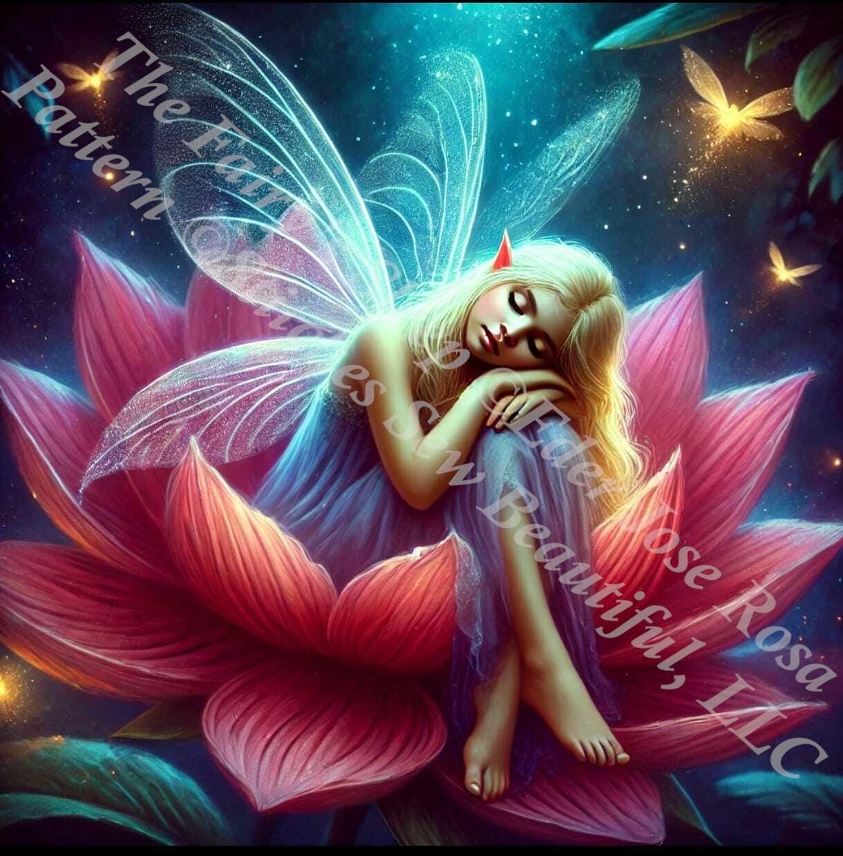 The Fairy's Sleep counted cross stitch pattern by Eder Jose Rosa