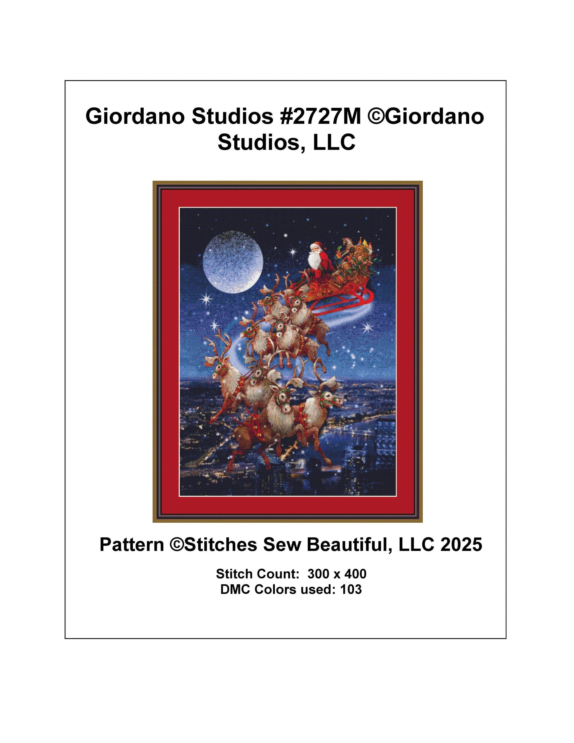 Giordano Studios #2727M counted cross stitch pattern by Giordano Studios, LLC