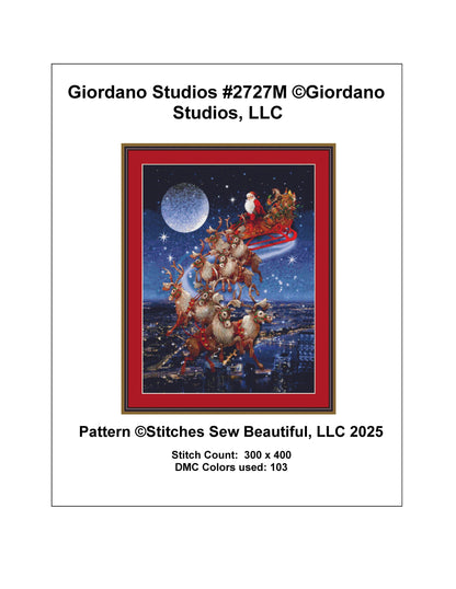 Giordano Studios #2727M counted cross stitch pattern by Giordano Studios, LLC