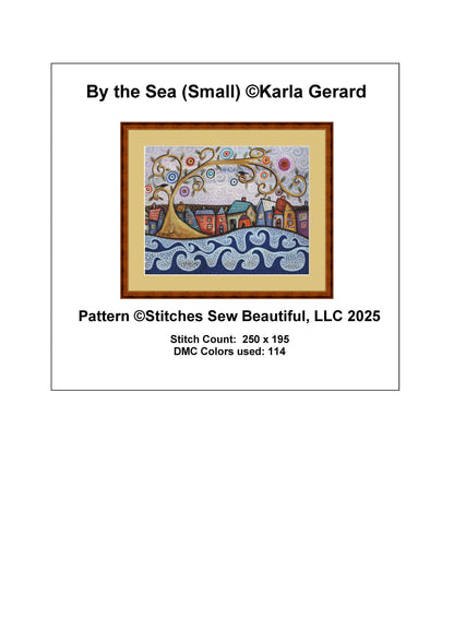 By the Sea (Small) counted cross stitch pattern by Karla Gerard