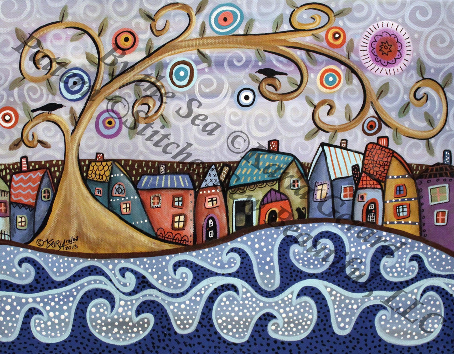 By the Sea (Small) counted cross stitch pattern by Karla Gerard