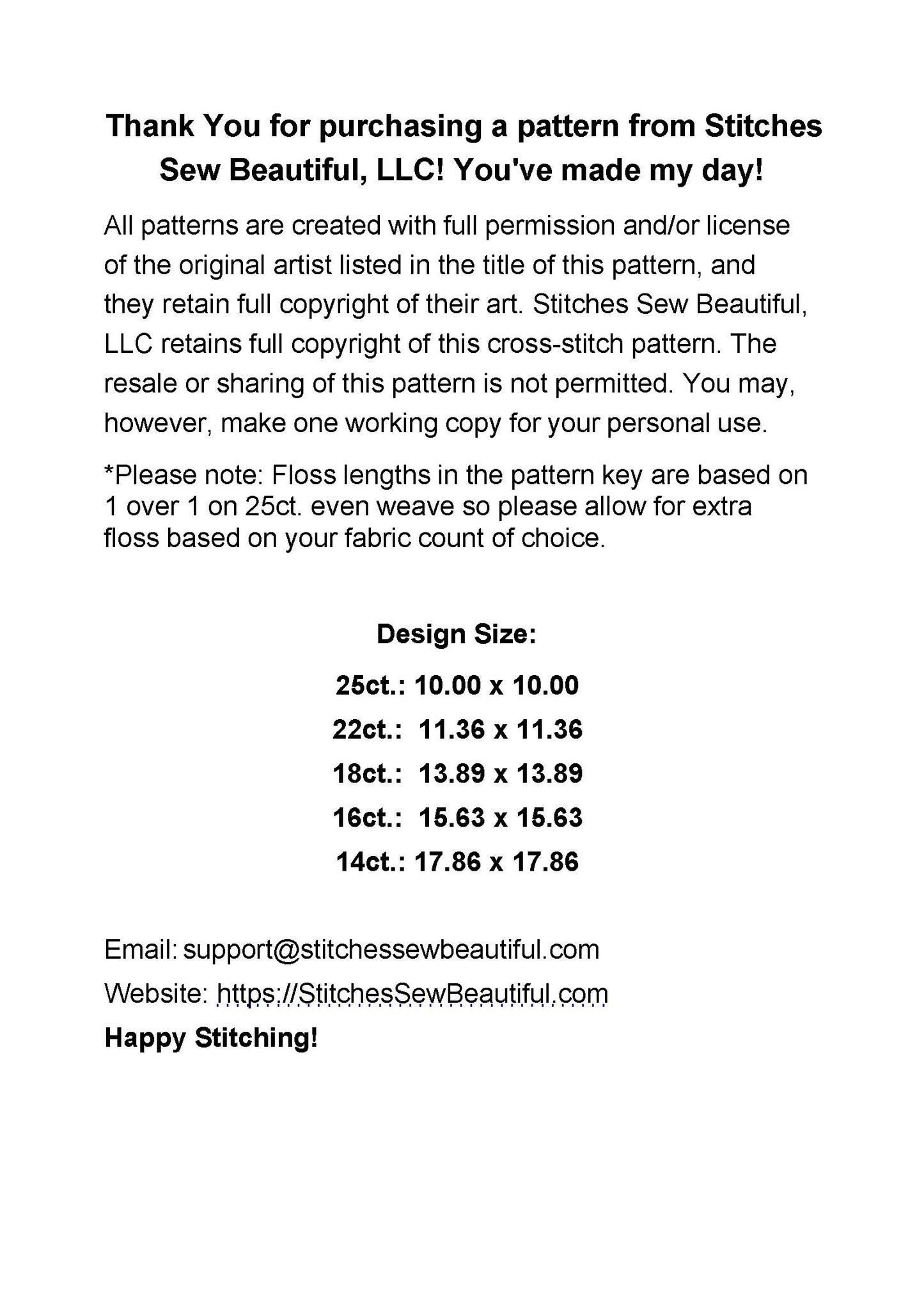 Giordano Studios 1682 (Small) counted cross stitch pattern by Giordano Studios, LLC