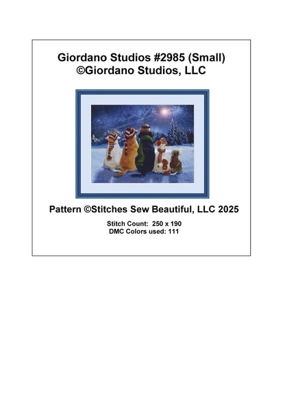 Giordano Studios #2985 (Small) counted cross stitch pattern by Giordano Studios, LLC